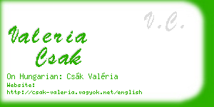 valeria csak business card